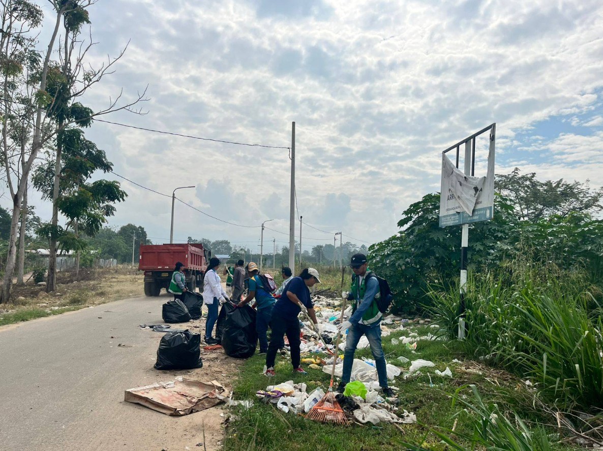 JORNADA DE LIMPIEZA EN SECTOR SHAPAJAL DE MORALES